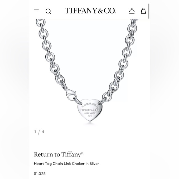 Tiffany & Co. Silver Choker - Picture 2 of 5